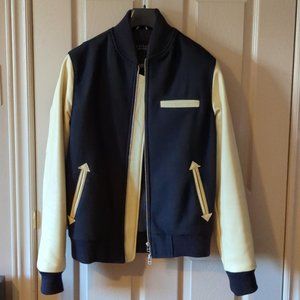 Outclass navy varsity bomber jacket